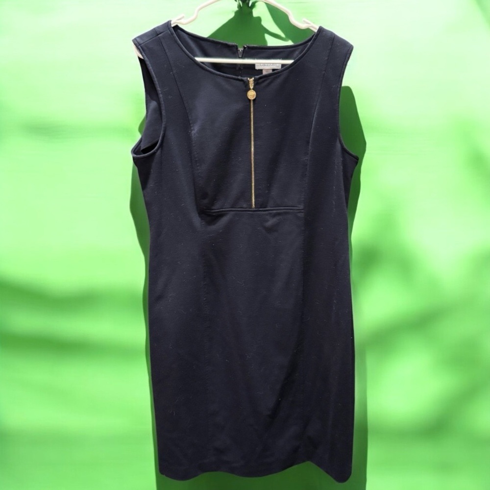 Calvin Klein navy blue Sleeveless Dress size 16 length 39in pit to pit 20in